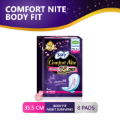 SOFY Body Fit Night Slim Wing 35.5 cm - 8 pads