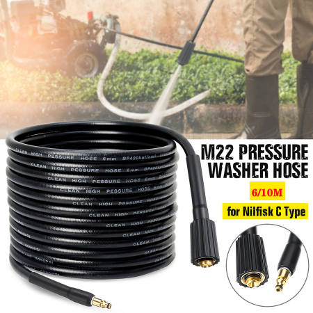 Nilfisk 10M High Pressure Washer Hose M22 Connector