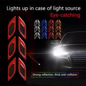 Reflective Carbon Fiber Stickers for Cars - 6Pcs/Set (Brand: F-4