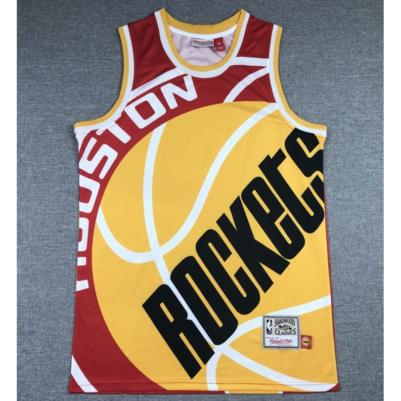 Hot Newest Top-quality New arrival 2022 2023 Newest shot goods Most popular  22/23 Top quality Ready Stock High quality 1996-97 new NBA men's Houston  Rockets 34 Hakeem Olajuwon M N retro embroidery