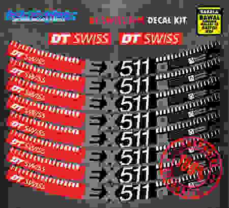Bike Rim Decals Set for DT Swiss EX511 27.5 and 29er rims