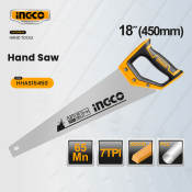 INGCO Industrial Handsaw 18" for Woodworking and Carpentry