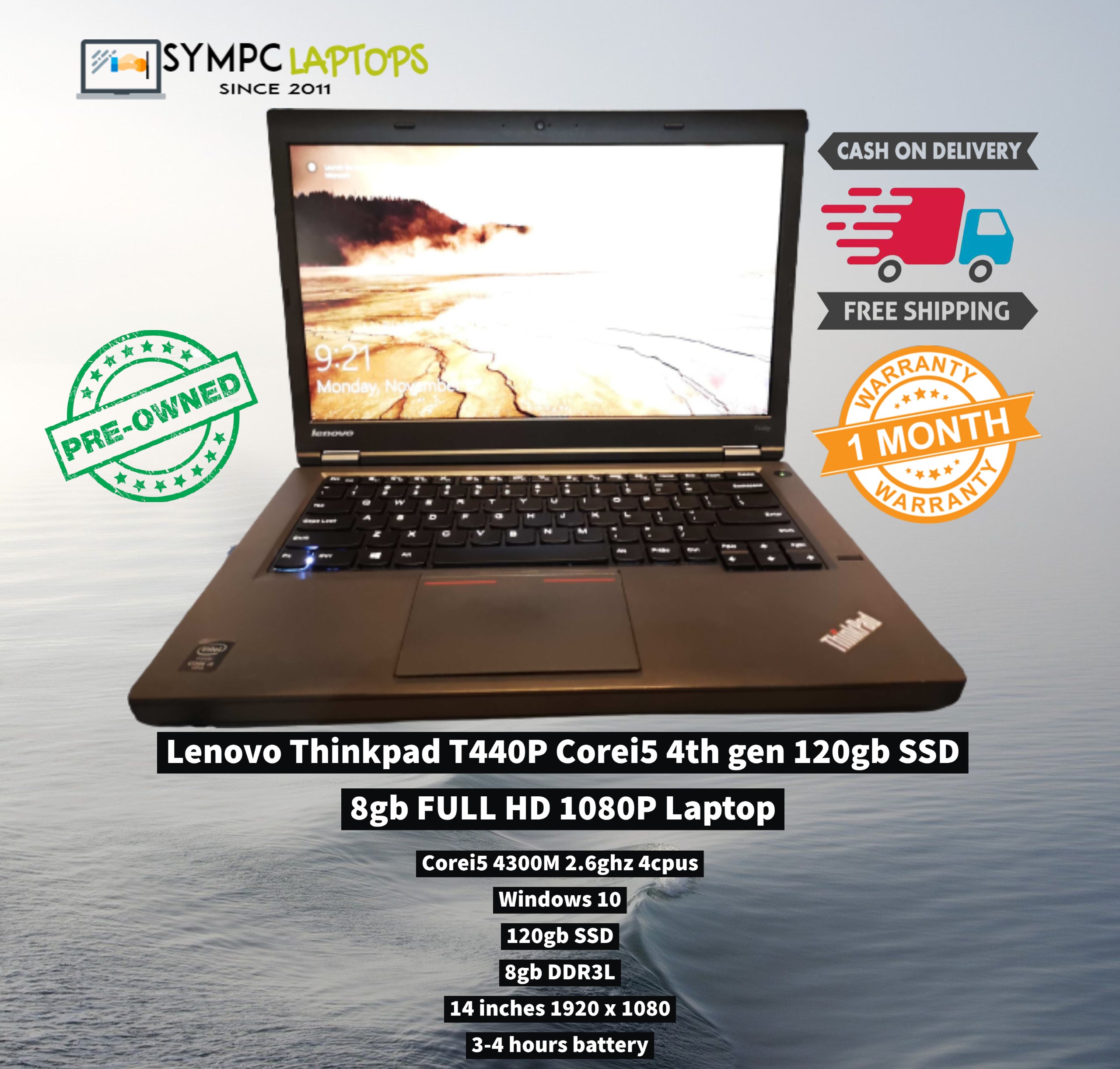 Lenovo Thinkpad T440P Corei5 4thGen 120gb SSD 8gb Lazada PH