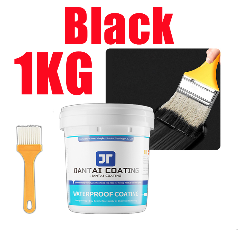 🌈Stop The Leak Immediately🌈1kg Super Sealant Waterproof Roof Leak High Temperature Resistance Polyurethane Waterproof Coating Paint Rubberized Liquid Asphalt Waterproofing Water Proofing For Concrete Water Proof Glue - Image 4