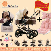 KAPO Foldable Baby Stroller with Car Seat and 8 Gifts