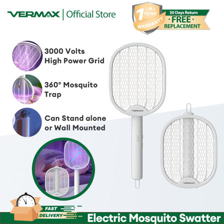 Vermax Foldable USB Rechargeable Mosquito Killer Swatter with UV Light