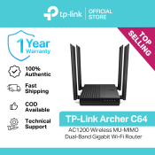 TP-Link Archer C64 AC1200 Dual-Band Wi-Fi Router
