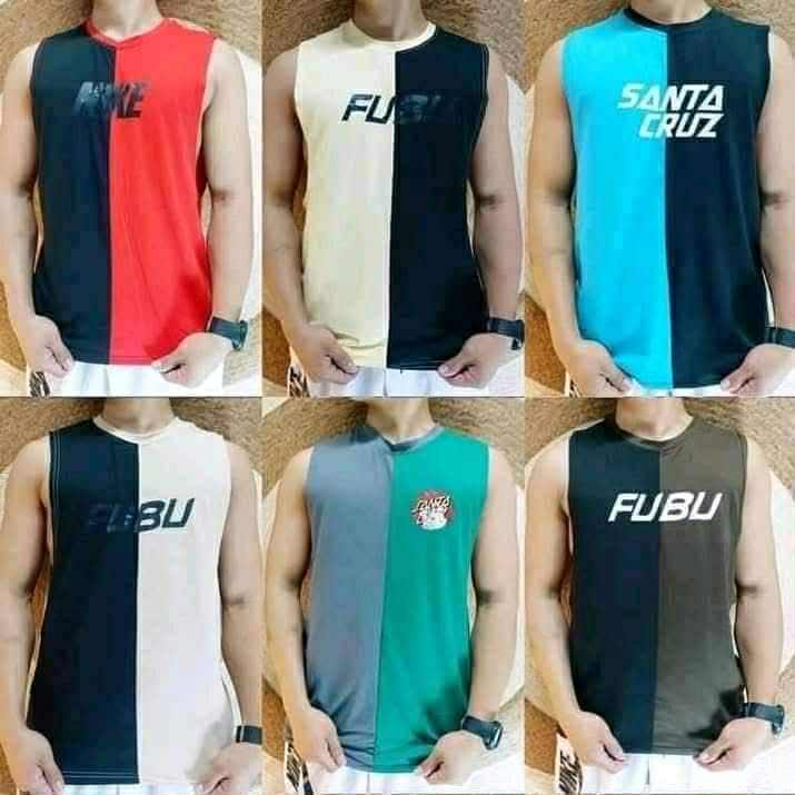 3PCS ASSORTED COMBI MUSCLE TEE FOR MEN