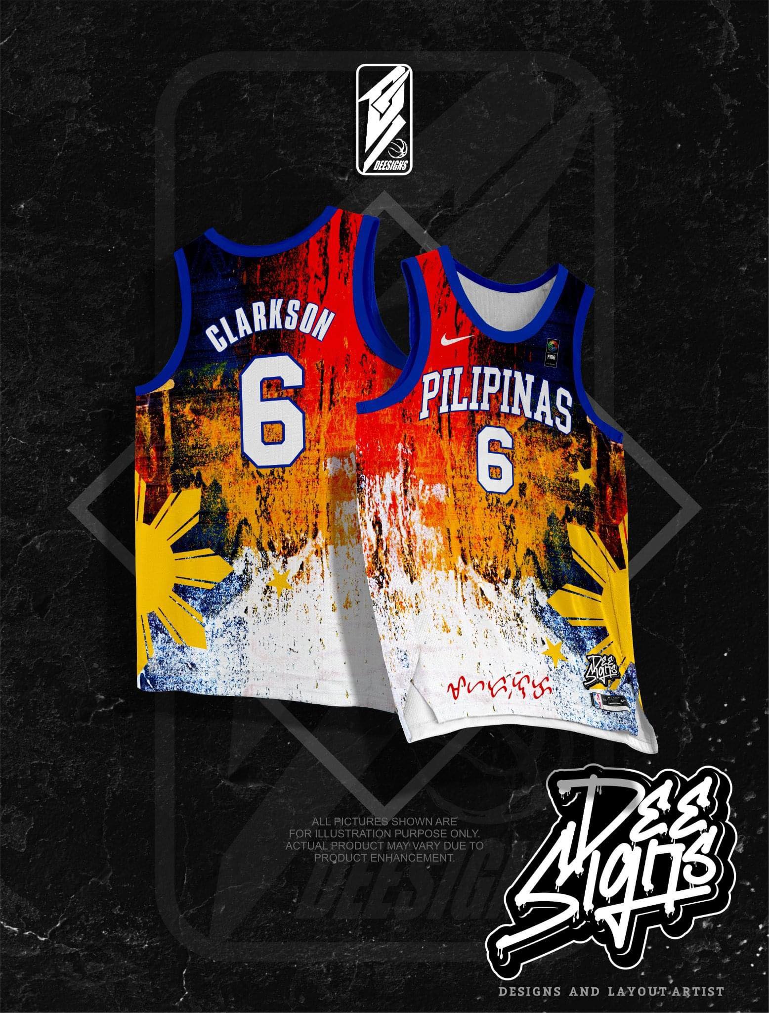 BASKETBALL PILIPINAS JERSEY FREE CUSTOMIZE OF NAME AND NUMBER ONLY full  sublimation high quality fabrics/ trending jersey
