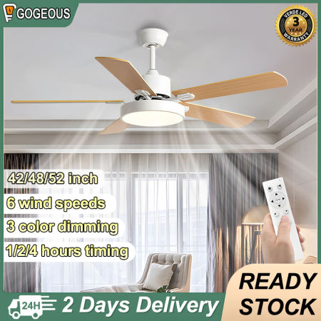 Nordic Modern Ceiling Fan Light with Remote Control
