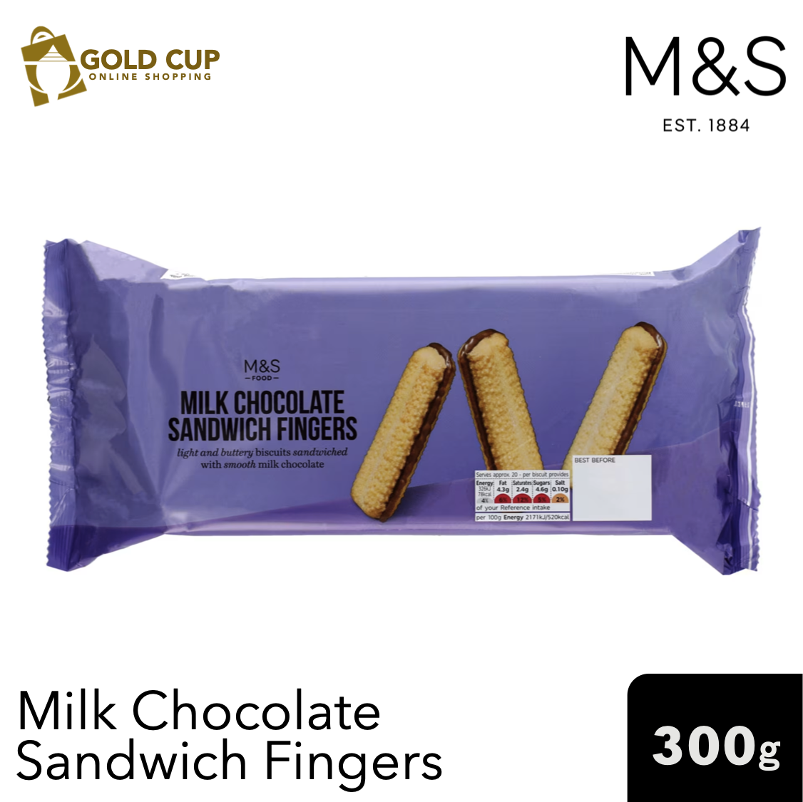 M&S OUTRAGEOUSLY CHOCOLATEY Milk Chocolate Biscuits Box 450g £7.00 - View #9