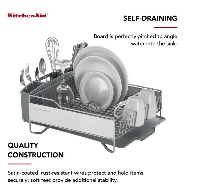 Kitchenaid Dish Rack Au KitchenAid KNS896BXGRA Full Size Dish Rack