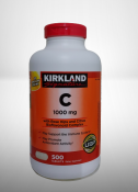 Kirkland Vitamin C 1000 mg, 500 Tablets, Expiry 10/27