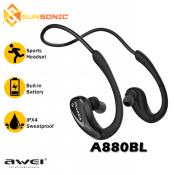 Awei A880bl Neckband NFC Bluetooth Ergonomic In-Ear Headset