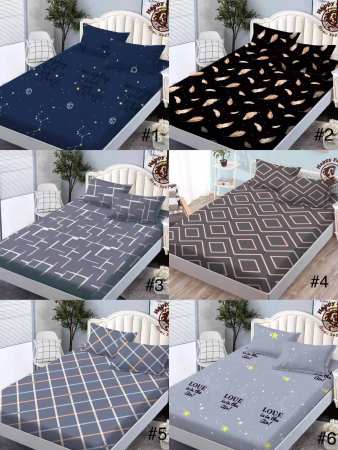 Cotton Fashion Bedsheet Set with Pillowcases - 