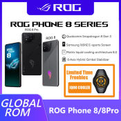 Rog Phone 8/8 Pro 5G Smartphone Snapdragon 8 Gen 3 6.78'' 165HZ E-Sports Screen 65W Fast Charging Nfc Gaming Phone