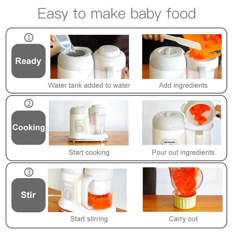 maybassen baby food processor
