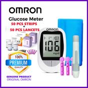 Omron Glucose Meter Set: Free 50 Strips & Lancets