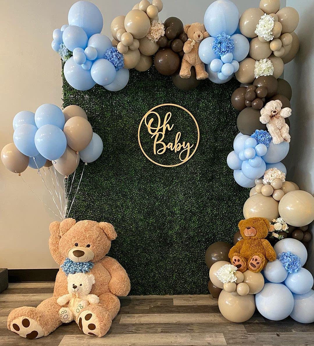 Teddy bear baby shower hot sale balloons