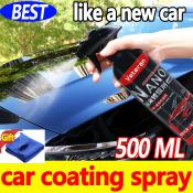 Nano Ceramic Coating Spray - 500ml for Cars and Motorcycles