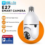 V380 Pro Wifi Bulb Camera: HD Surveillance with Night Vision