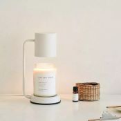 Dimmable Aromatherapy Candle Warmer Lamp with Timer - Minimalist Design