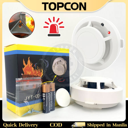 Photoelectric Smoke Detector with Battery Included for Home Bedroom