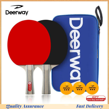 Table Tennis Racket Set with Balls and Portable Cover Case