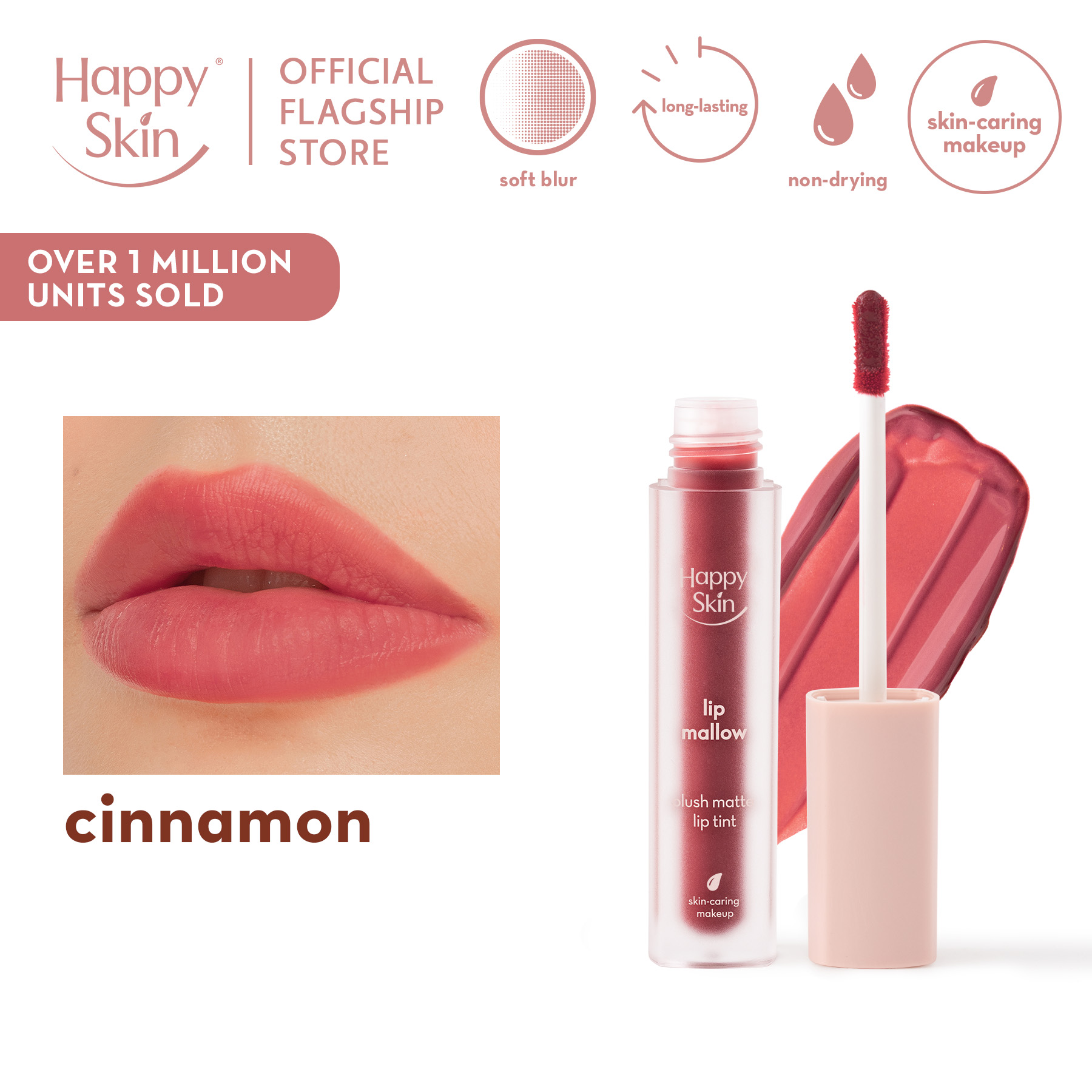 Discount on Happy Skin  shoes - SKU: Happy Skin Lip Mallow Coffee Tint in Cinnamon