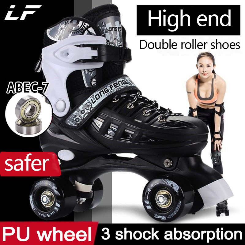 Adjustable Quad Roller Skates For Kids Size 13.5 Junior To 9 Adult 