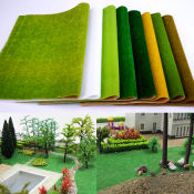 Diorama Grass Mat for Architectural Scenery, Various Sizes