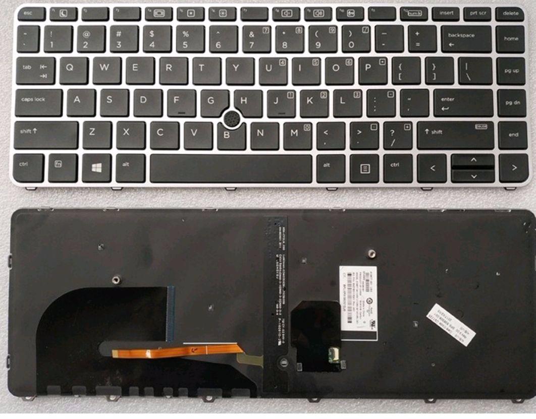 Nuevo teclado para portátil con palanca de señalización (sin marco)  Reemplazo para HP ProBook 6460 6465 6460B 6465B Elitebook 8460P 8460W US  Layout