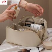 TwoL Travel Cosmetic Bag: Portable Luxury Makeup Organizer