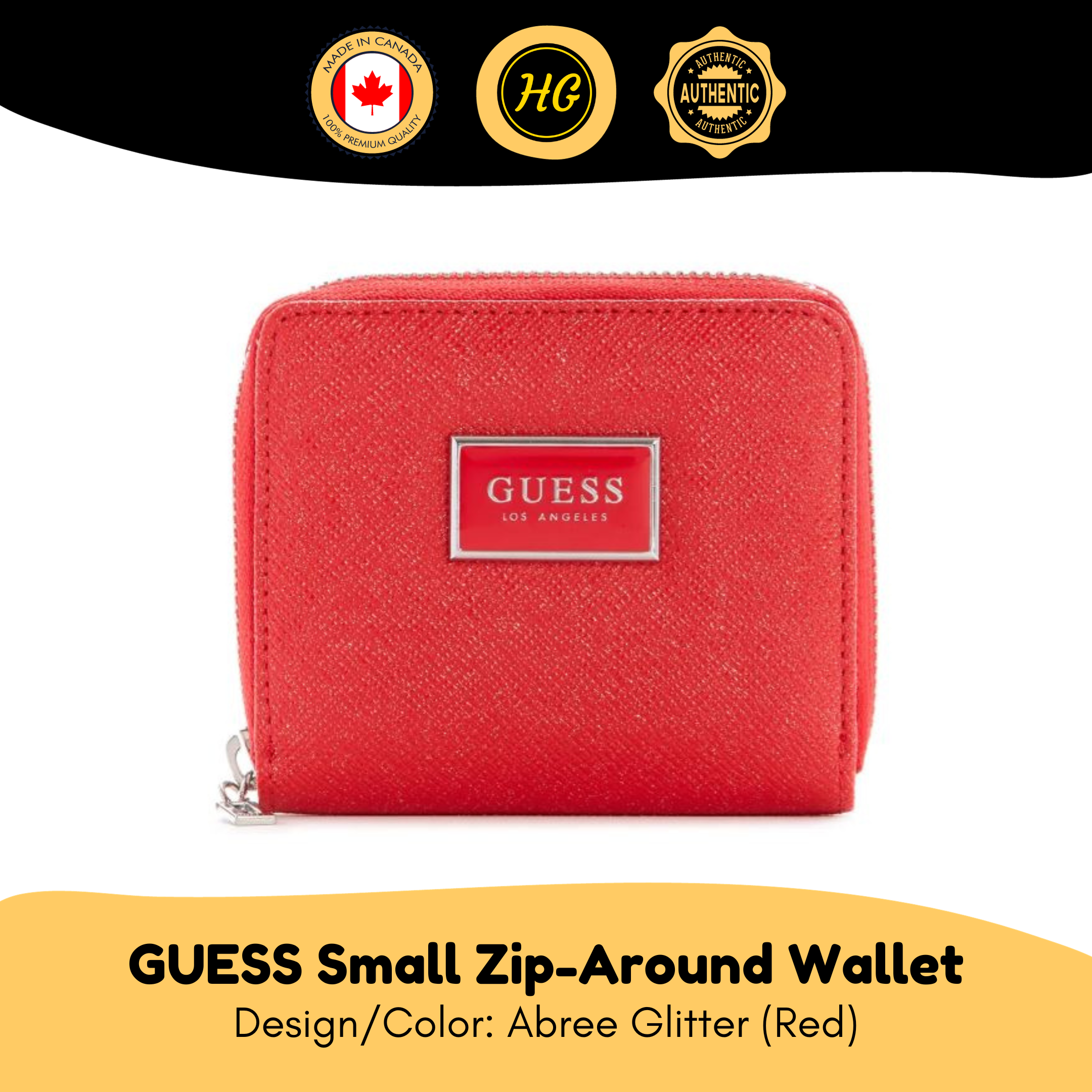 GUESS Markham zip wallet (green), Women's Fashion, Bags & Wallets