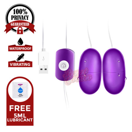 Eggstastic Double Egg Bullet Vibrator with Remote Control (Secret Corner)