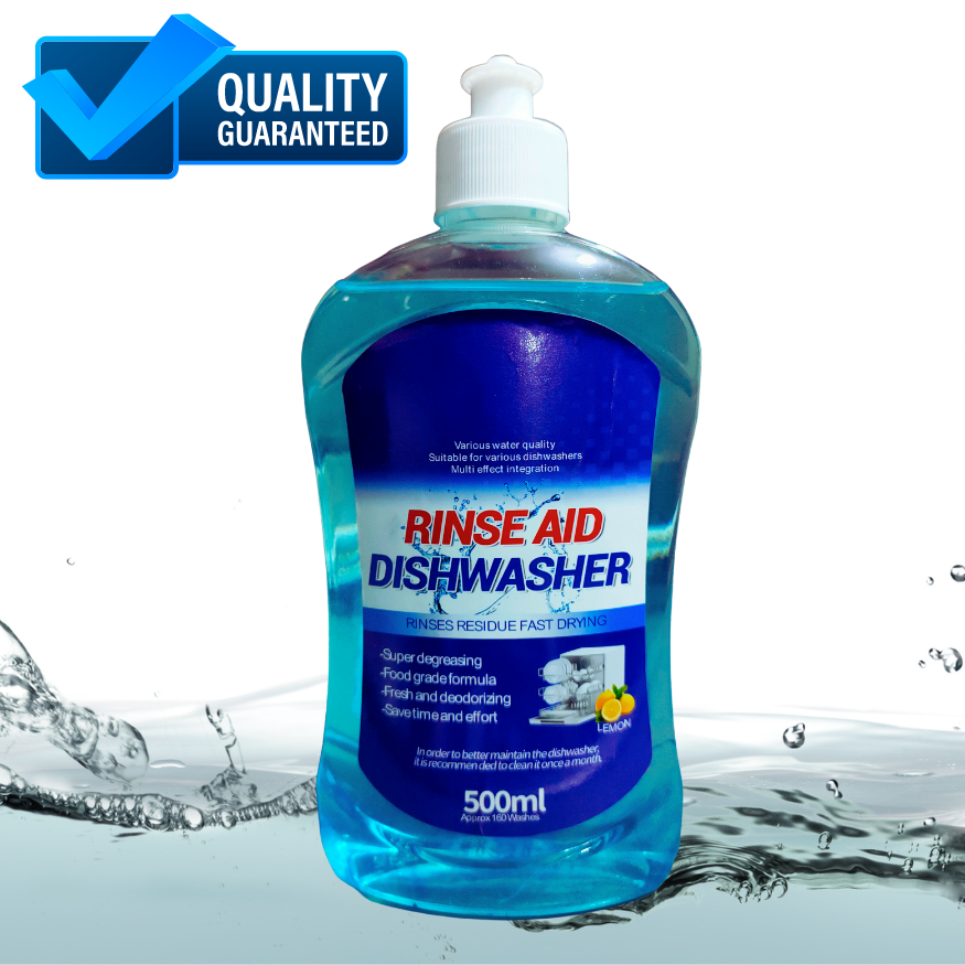 500ml Rinse Aid with Lemon Scent for Automatic Dishwasher