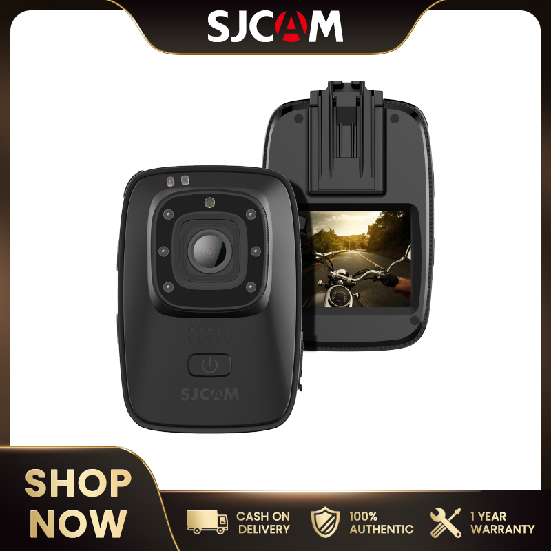 SJCAM A10 Portable Law Enforcement Camera Wearable Body Cameras IR-Cut B/W Switch Night Vision Laser Lamp Infrared Action Camera ราคา 3,299 บาท*ส่งฟรี