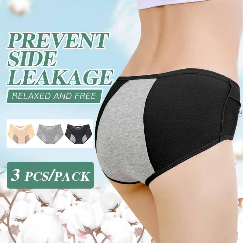 3PCS/PACK Physiological Leak Proof Cherish Antibacterial Underwear