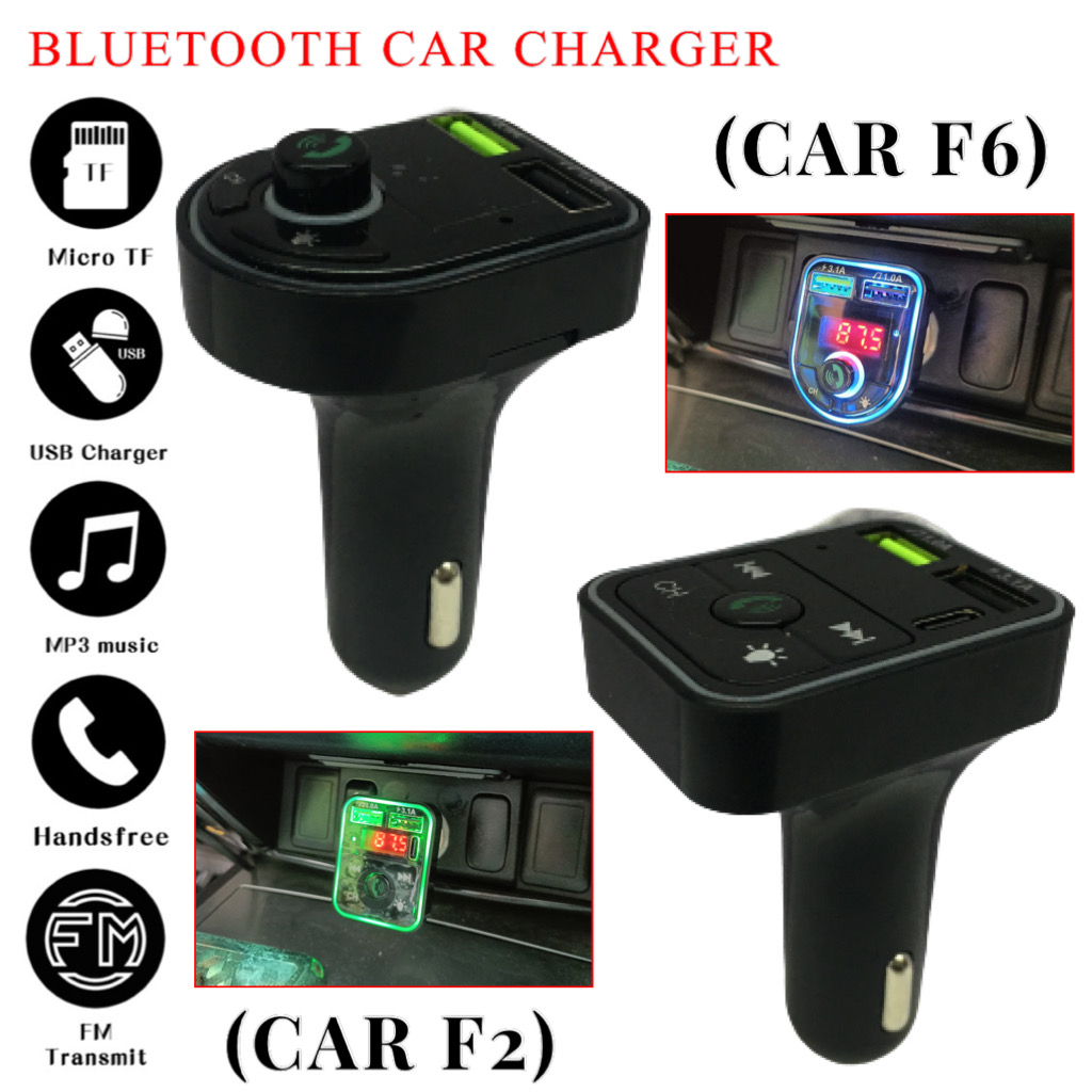 F6 Bluetooth 5.0 FM Transmitter Car Kit MP3 Player Wireless Handsfree Audio  Receiver 3.1A Dual USB Fast Car Charger Wholesale