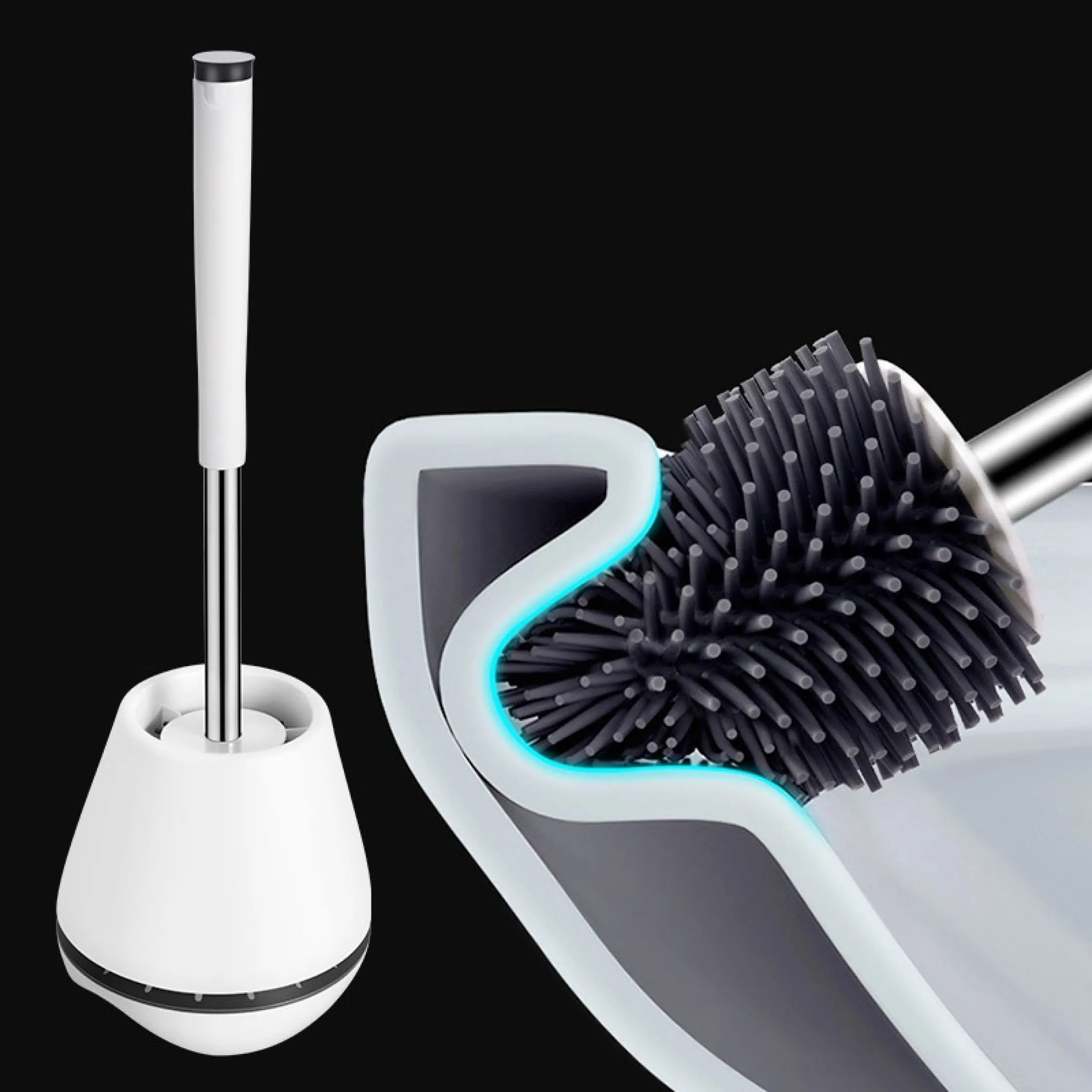 toilet bowl brush set