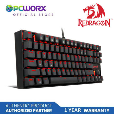 Redragon Kumara K552 TKL Mechanical Keyboard with Red LED