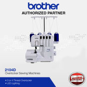 Brother 2104D Overlocker: Superior Sewing with Differential Feed