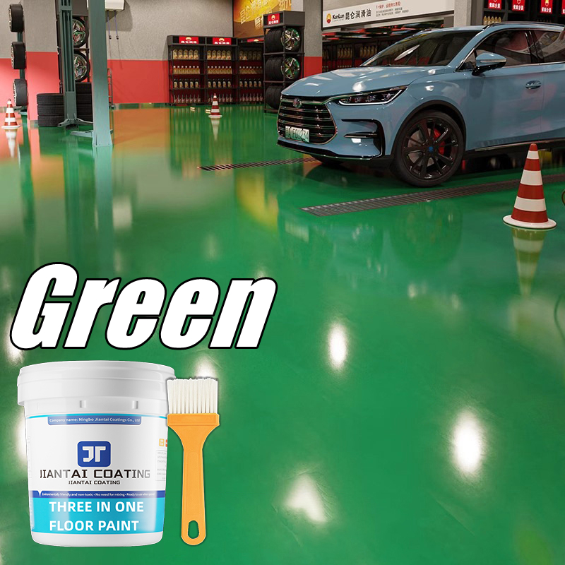 👉1KG👈3 In 1 Water-Based Epoxy Floor Paint, Wear-Resistant Waterproof, Factory Building Cement Floor Paint, Floor Paint, Indoor And Outdoor Home Use - Image 4
