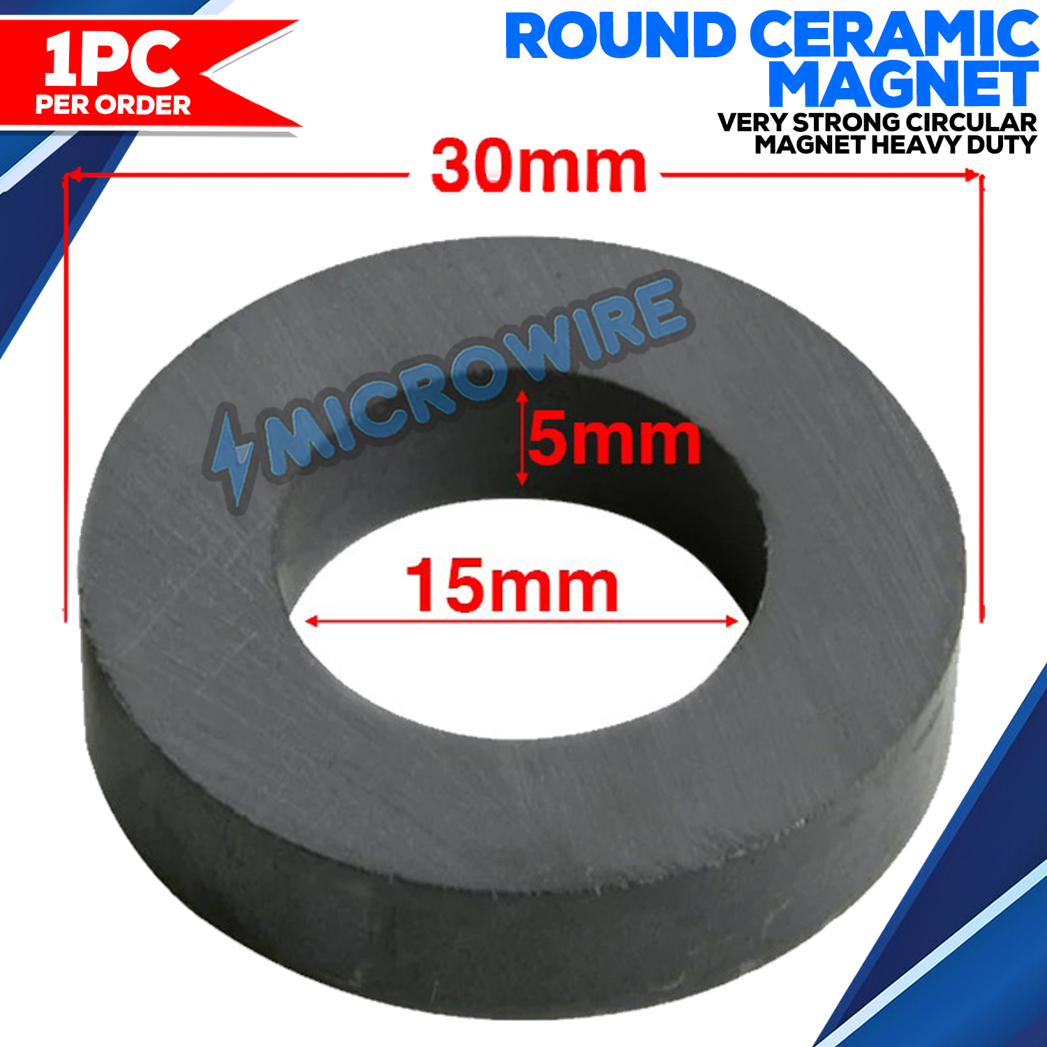 30MM Round Ceramic Strong Magnet Very Strong Circular Magnet