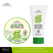 Luxe Organix Aloe Vera Gel and Cleanser Bundle