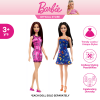 Barbie Basic Doll - Blue or Pink Dress, Brunette Hair