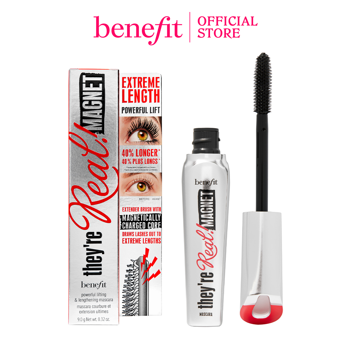 Discount on Benefit  shoes - SKU:  They're Real! Magnet Extreme Lengthening Mascara In Black 9g