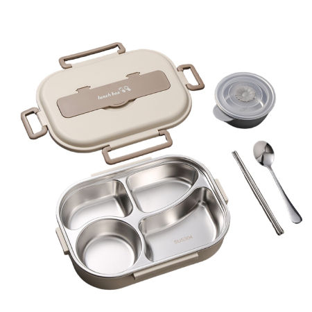 Stainless Steel Insulated Bento Lunch Box for Kids and Adults