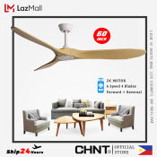 Nordic Modern Ceiling Fan with Remote and Wood Blades