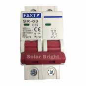 FAST Solar PV Power DC Miniature Circuit Breaker 32A 2 Pole